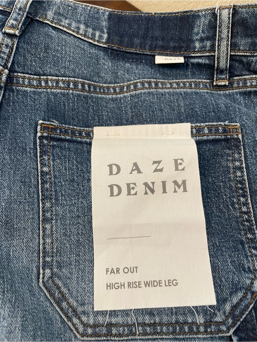 NWT Daze Denim Far Out High Rise Wide Leg Jeans - Tough Love